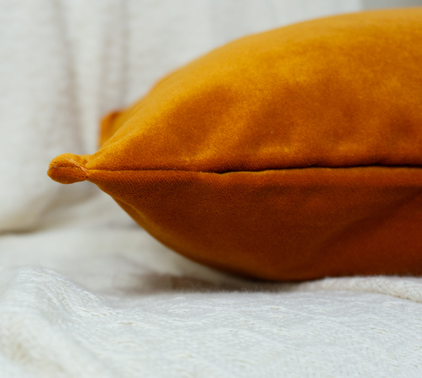 Luxury Velvet Burnt Orange Cushion Cover (All Sizes)