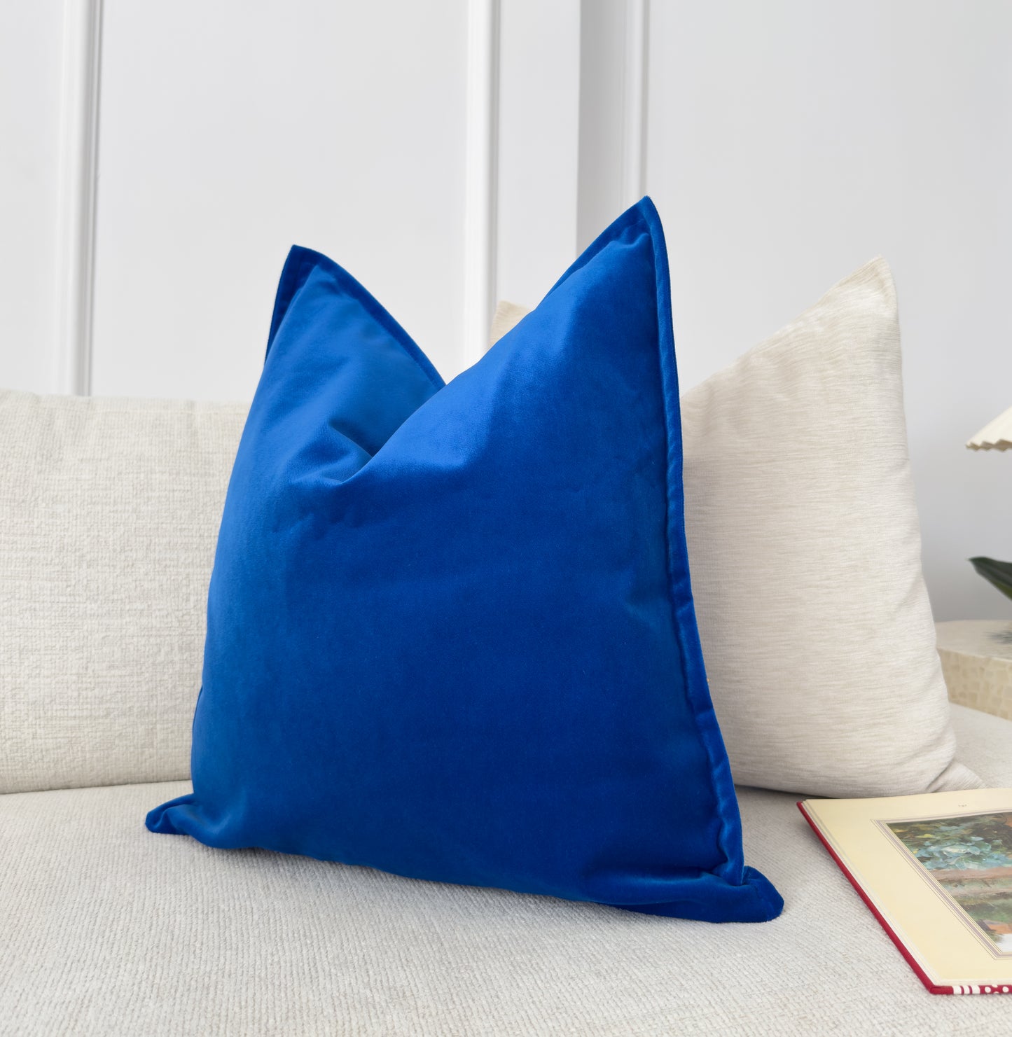 Premium Velvet Royal Blue Cushion Cover (All Sizes)