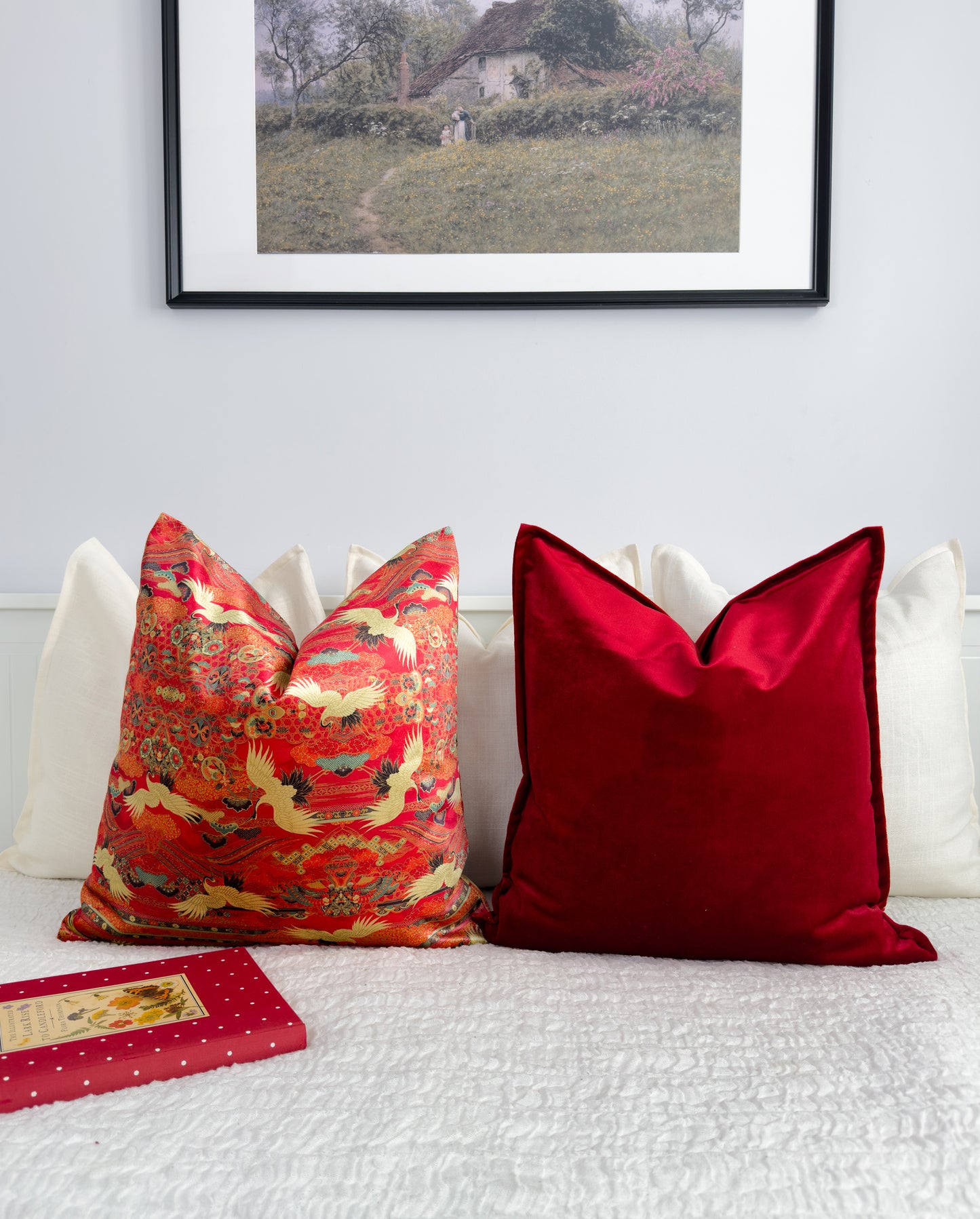 Luxury Velvet Red Cushion Cover (All Sizes)