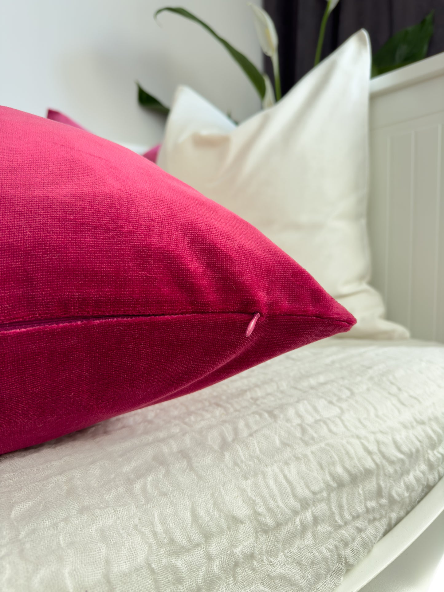 Luxury Velvet Rose Cushion Cover, Rose Throw Pillow Covers (All Sizes)