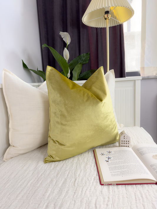 Luxury Velvet Shiny Gold Cushion Cover (All Sizes)