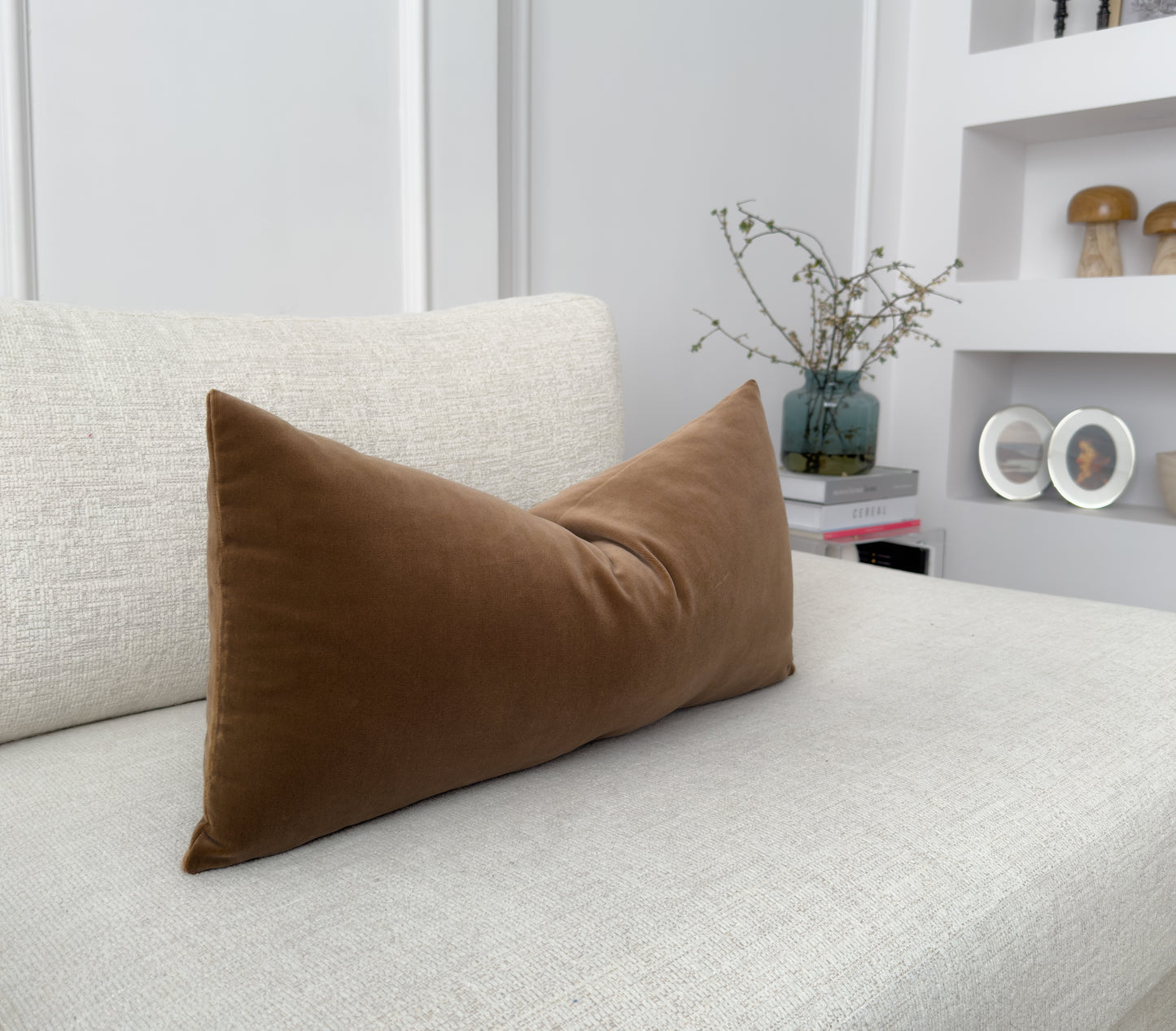 Velvet Taupe Cushion Cover (All Sizes)