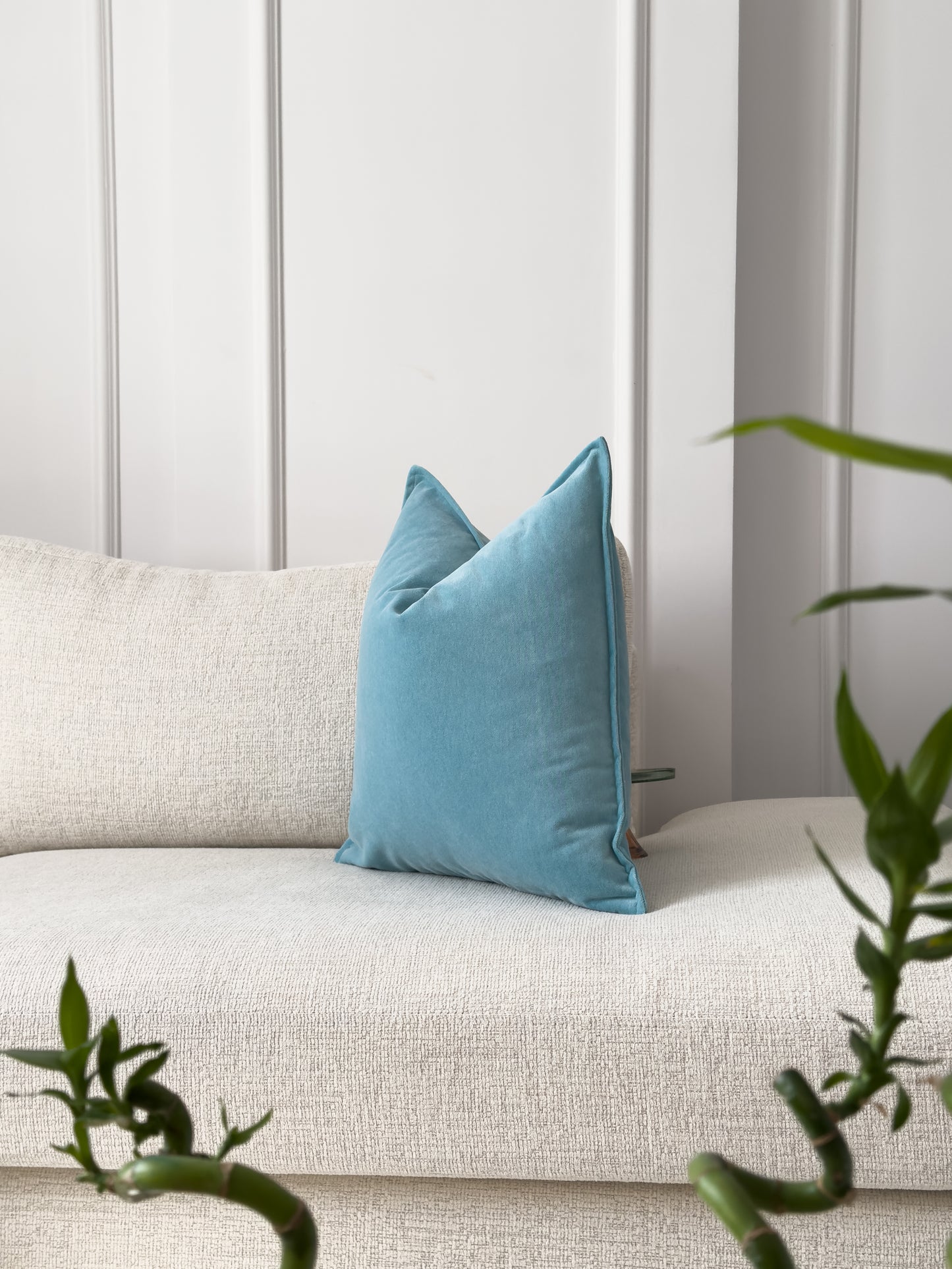 Luxury Velvet Light Blue Cushion Cover Home Decor Mint Blue Lumbar Cushion Covers (All Sizes) (Copy)