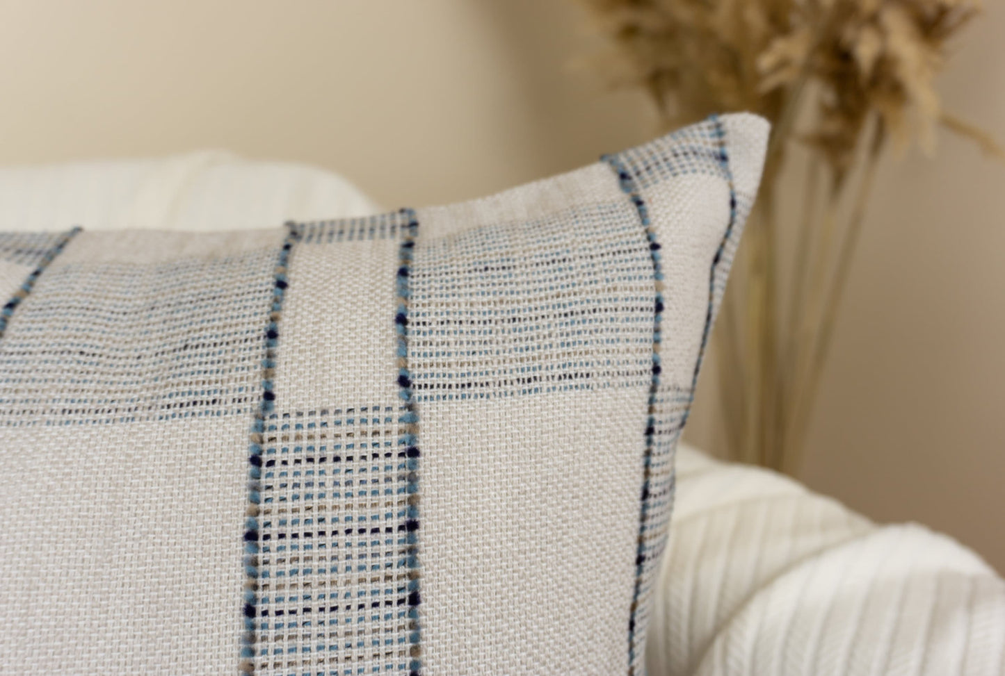 Cotton Linen Striped Cushion Cover Linen Scatter Cotton Cushion Cover Decorative Linen Throw Pillow Cover (All Sizes)