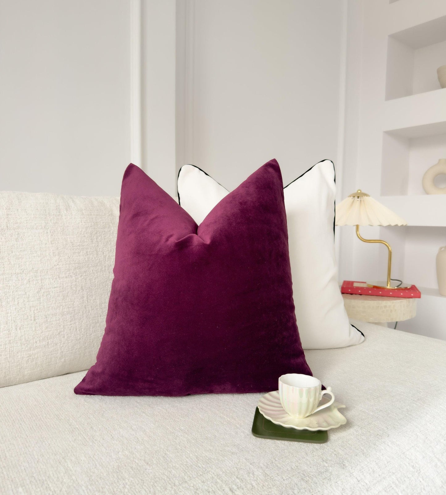 Velvet Burgundy Pillow