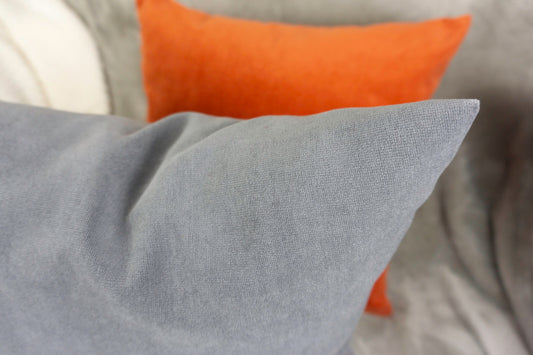 Velvet Dark Grey Cushion Cover (All Sizes)