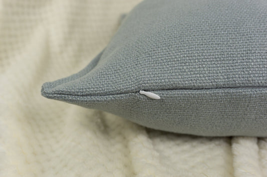 Cotton Linen Grey Cushion Cover, Grey Linen Throw Pillow, Home Decor 17x17inches 43x43cm