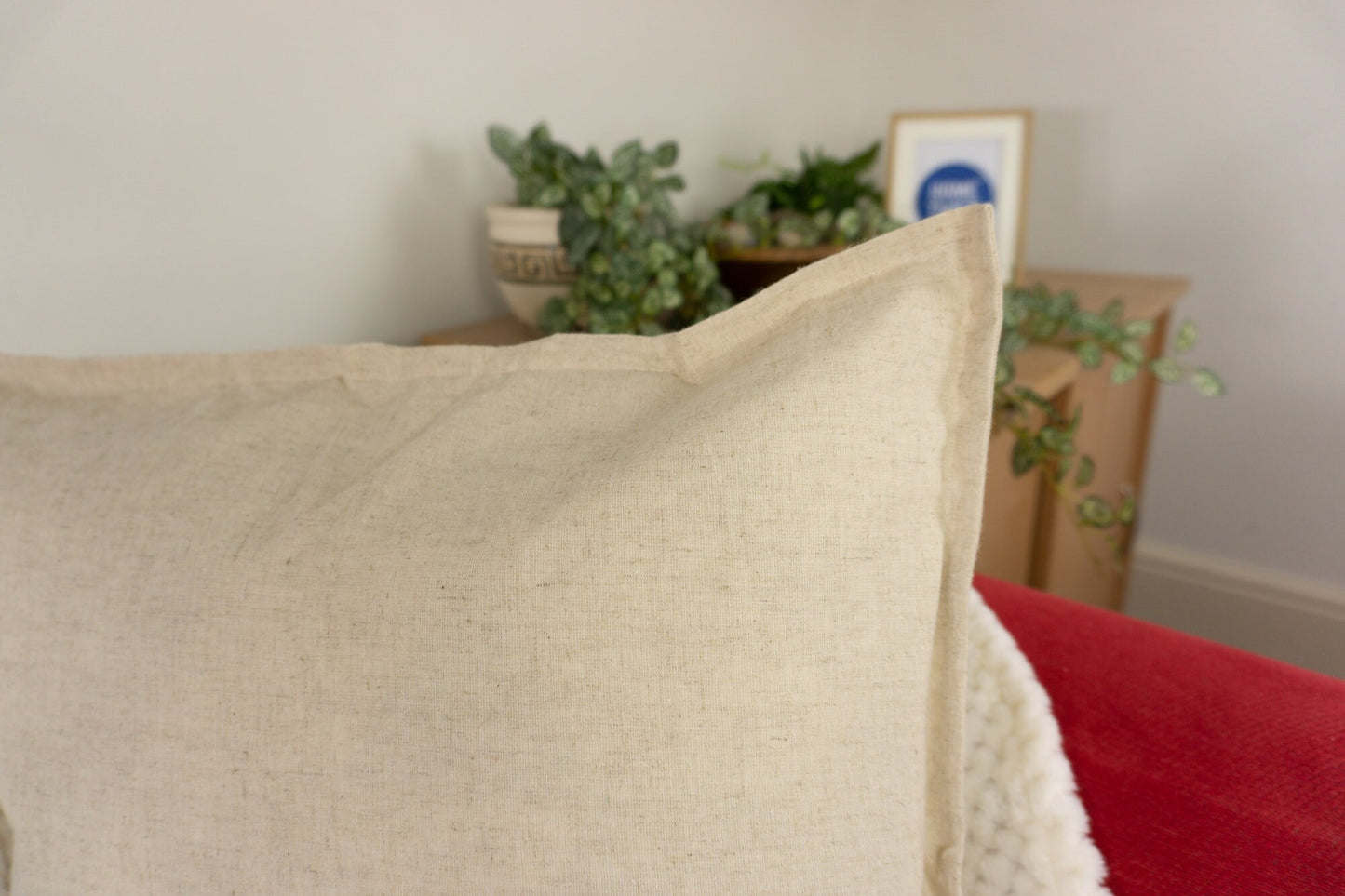 Natural Linen Oatmeal Cushion Cover, Linen Ivory Cushion Cover