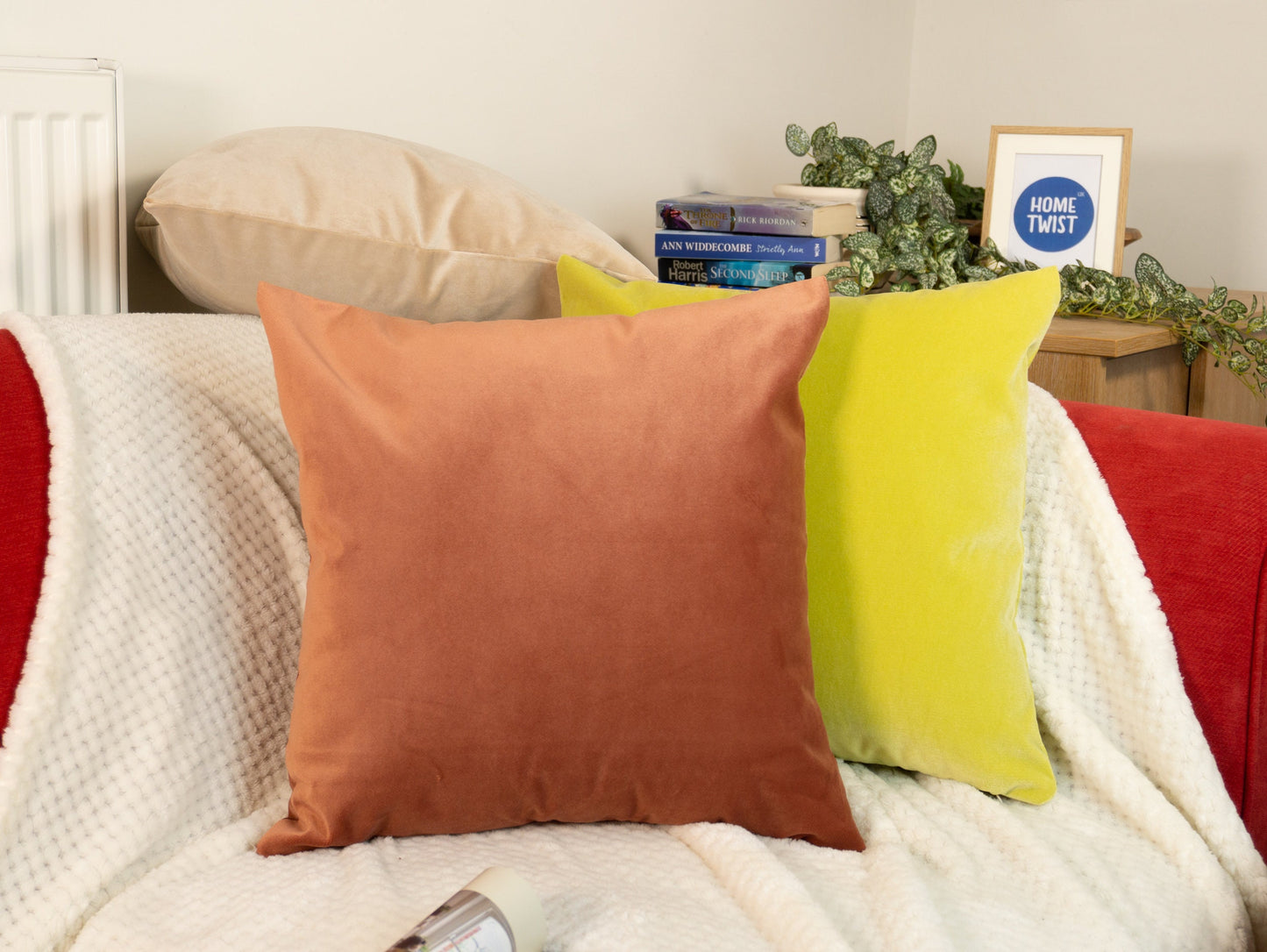 Luxury Velvet Salmon Cushion Cover, Soft Pink Throw Pillow (All Sizes)