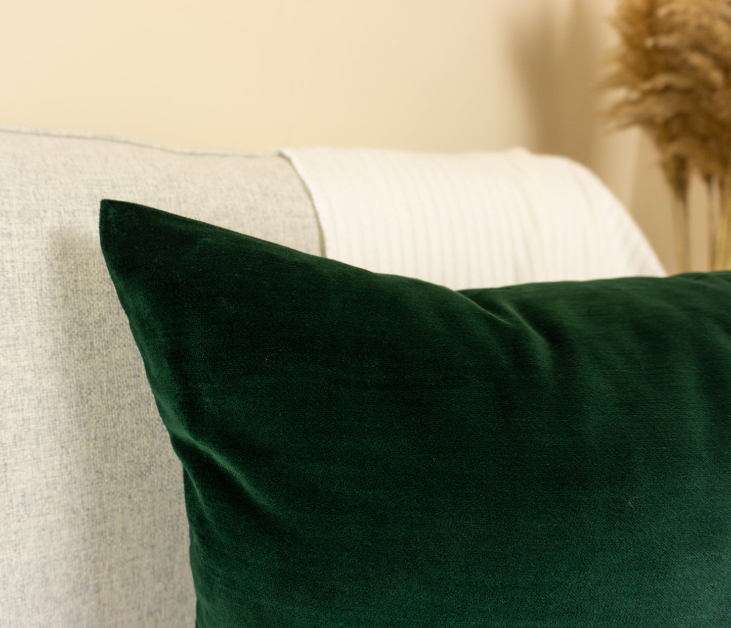 Velvet Dark Green Cushion Cover Forest Green Pillow (All Sizes)