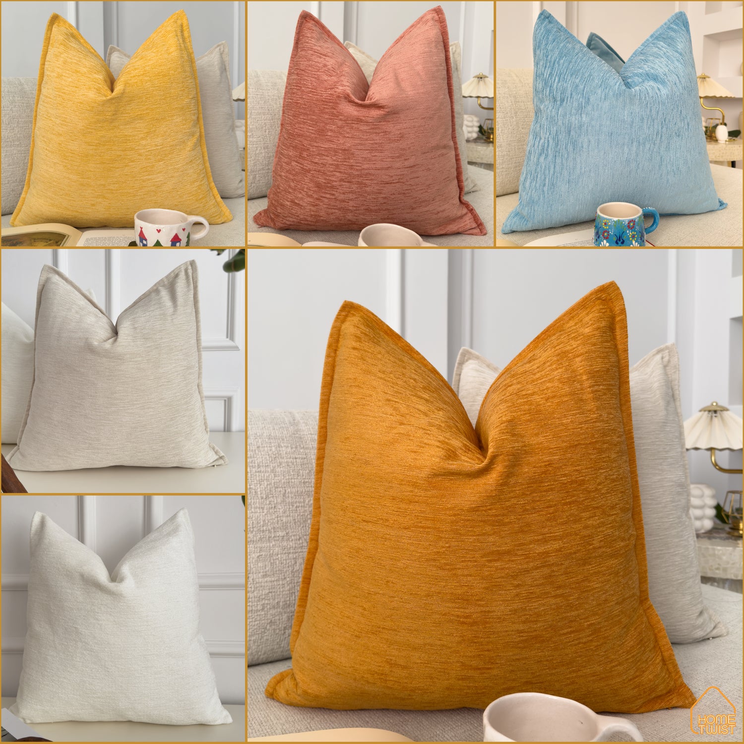 CHENILLE CUSHION COVERS