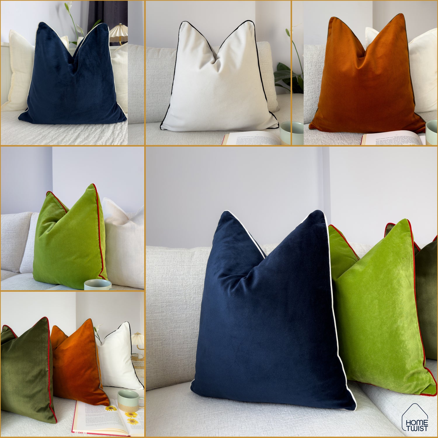 COTTON VELVET CUSHION COVERS