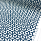 Geo navy geometric cotton fabric by Clarke and Clarke, 100% cotton 140cm wide
