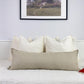 Linen Beige Lumbar Cushion