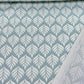 Elise Mineral Leaf Print Cotton Fabric – Linear Stem Pattern