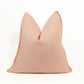 Dusty Pink Linen Lumbar Cushion Cover Extra Long Pillow Cover (All Sizes)