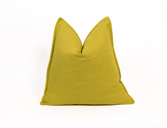 Natural Linen Mustard Cushion Covers