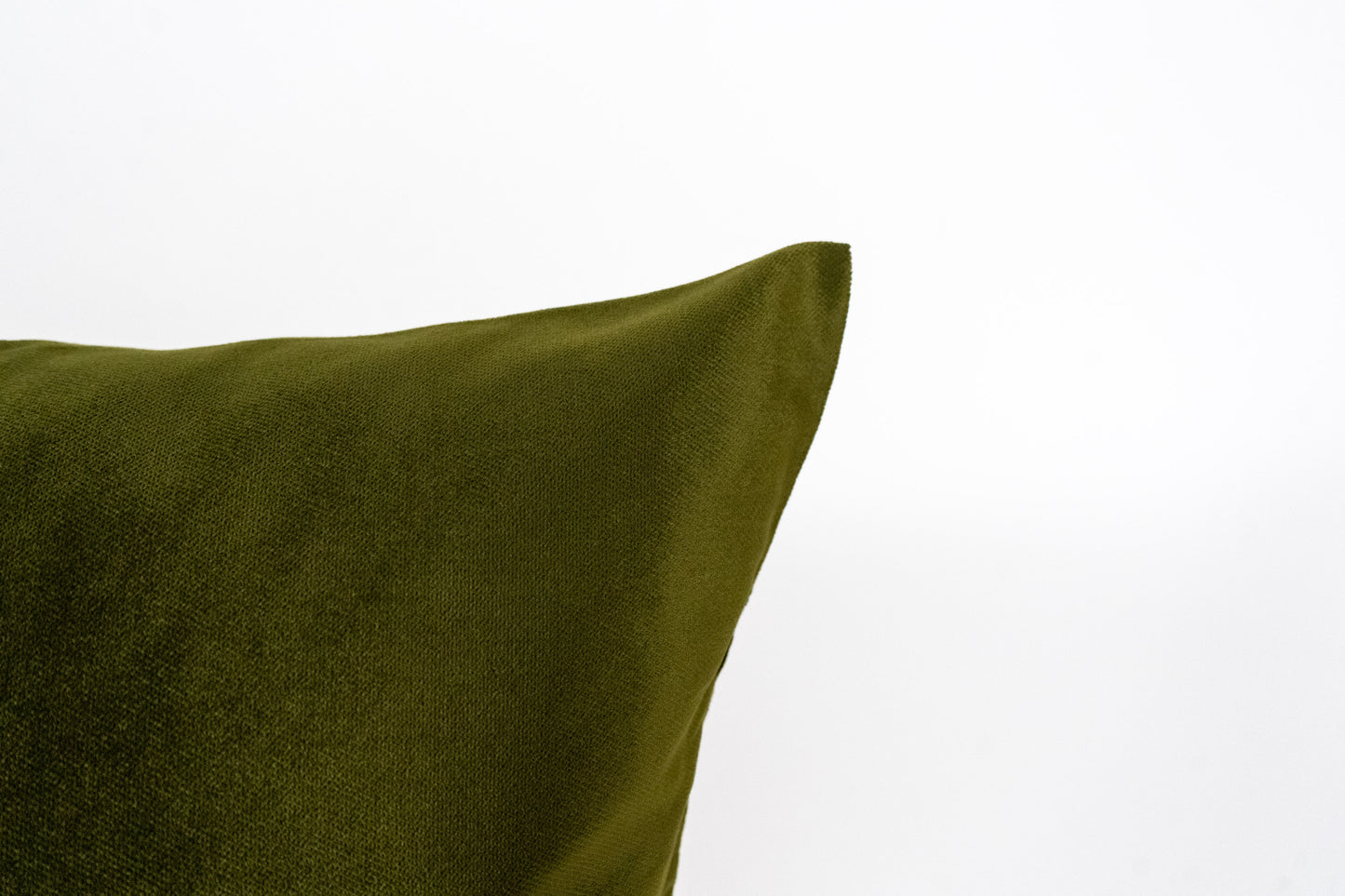 Luxury Velvet Dark Olive Green Cushion Cover, Moss Green Pillow Cover (All Sizes)