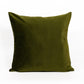 Green pillow on a white background