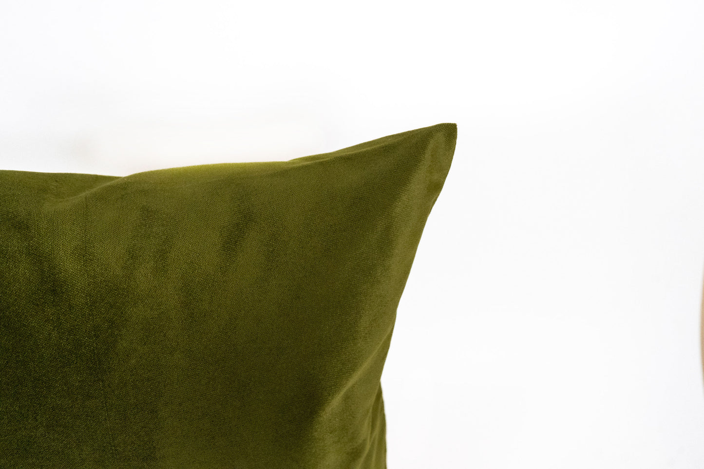 Luxury Velvet Dark Olive Green Cushion Cover, Moss Green Pillow Cover (All Sizes)