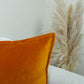 Luxury Velvet Burnt Orange Cushion Cover (All Sizes)