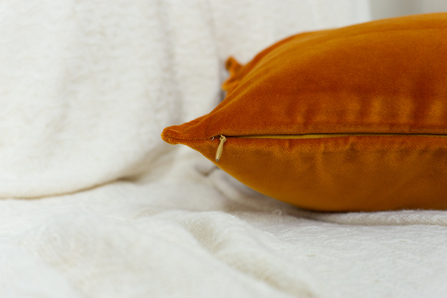 Luxury Velvet Burnt Orange Cushion Cover (All Sizes)
