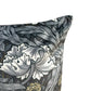 William Morris Pimpernel Cushion Cover Dark Grey Velvet Back (All Sizes)