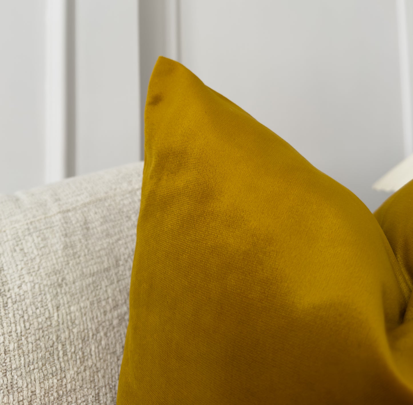 Luxury Velvet Mustard Cushion Cover (All Sizes)