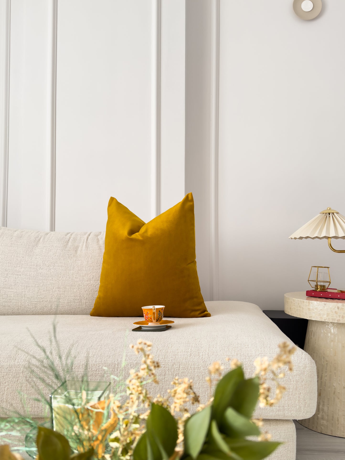 Luxury Velvet Mustard Cushion Cover (All Sizes)