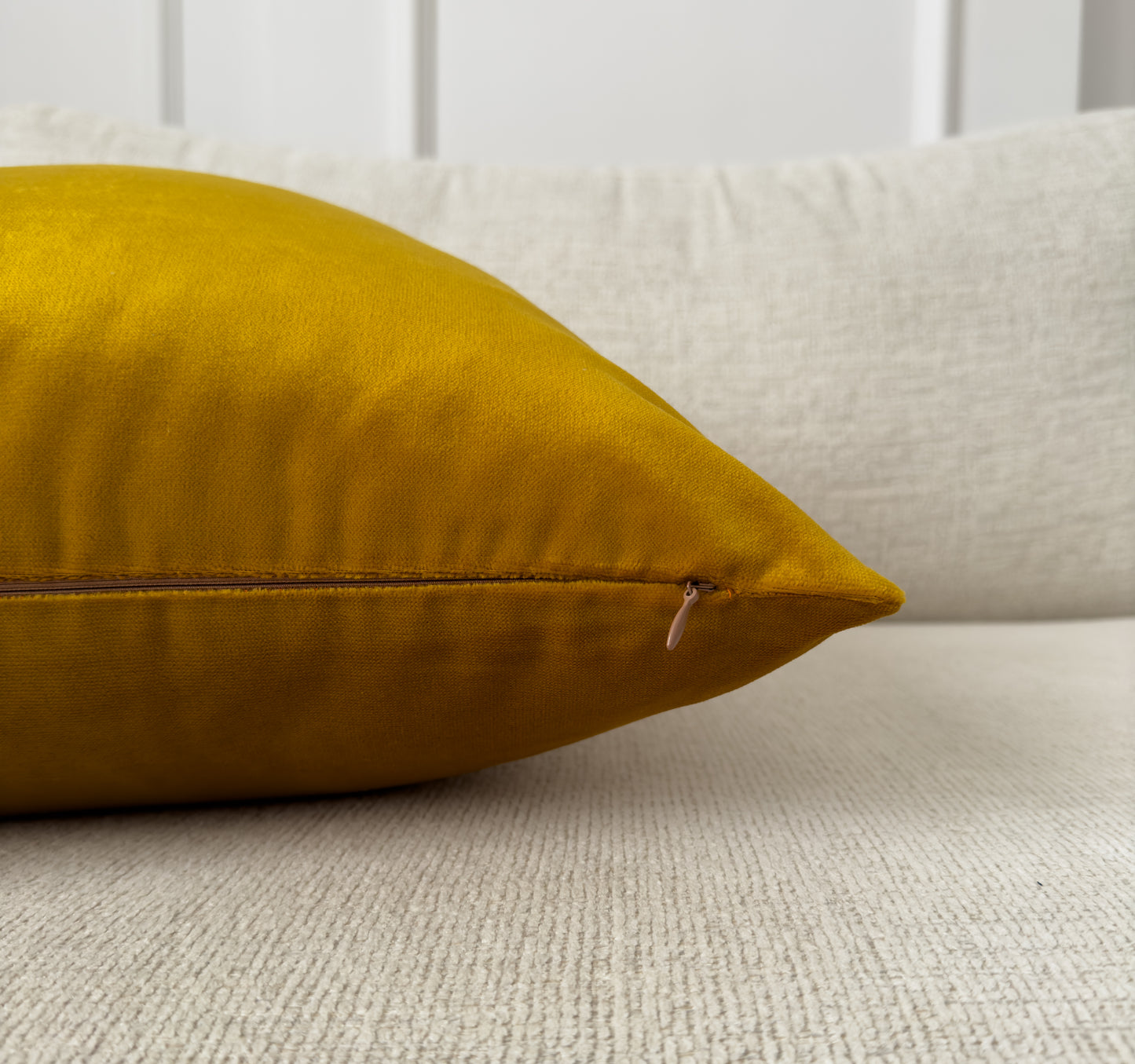 Luxury Velvet Mustard Cushion Cover (All Sizes)