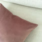 Velvet Dusty Pink Throw Pillow Cover – Soft Pink Cushion Cover for Sofa & Bed, Decorative Lumbar Pillow, Handmade in All Sizes