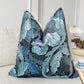 William Morris Acanthus Blue Velvet Cushion Cover Art Deco Pillow Decor (All Sizes)