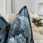 William Morris Acanthus Blue Velvet Cushion Cover Art Deco Pillow Decor (All Sizes)