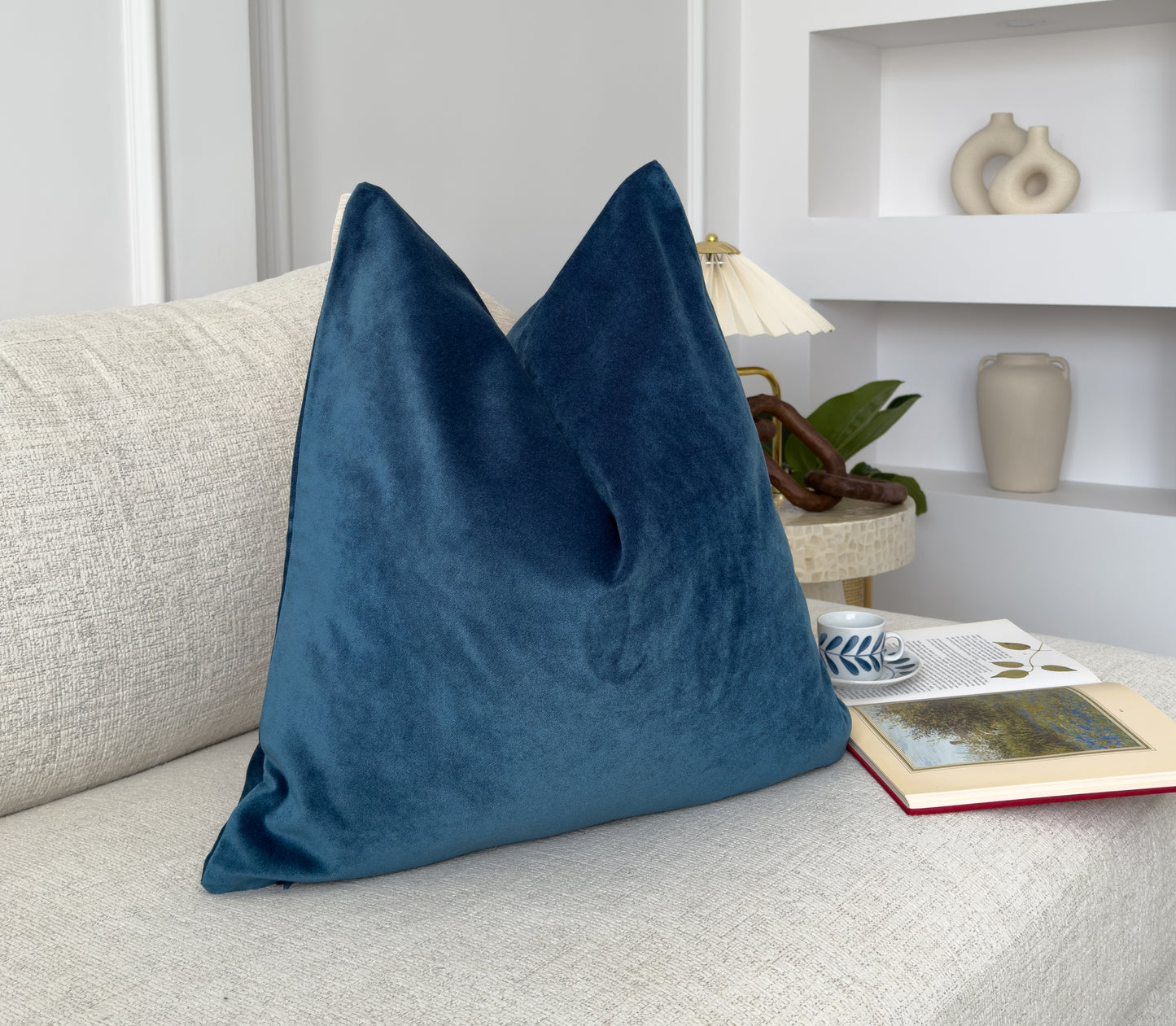 Premium Velvet Cobalt Blue Cushion Cover (All Sizes)