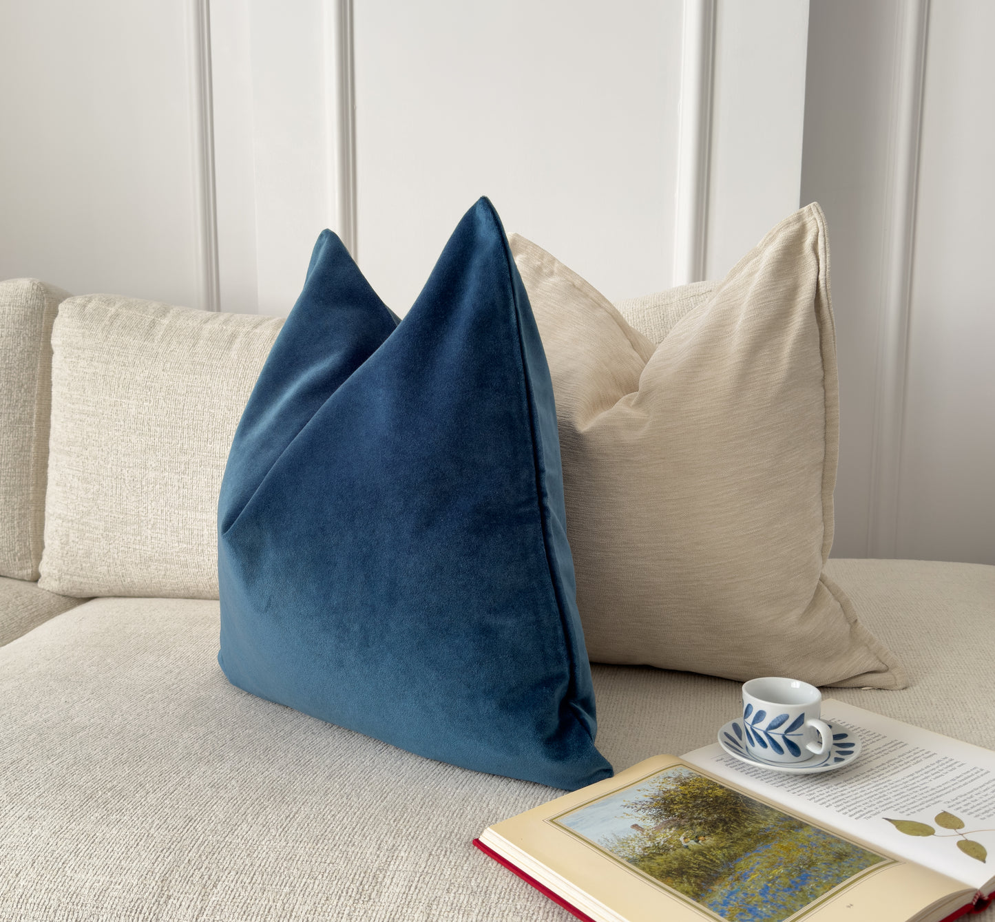 Premium Velvet Cobalt Blue Cushion Cover (All Sizes)