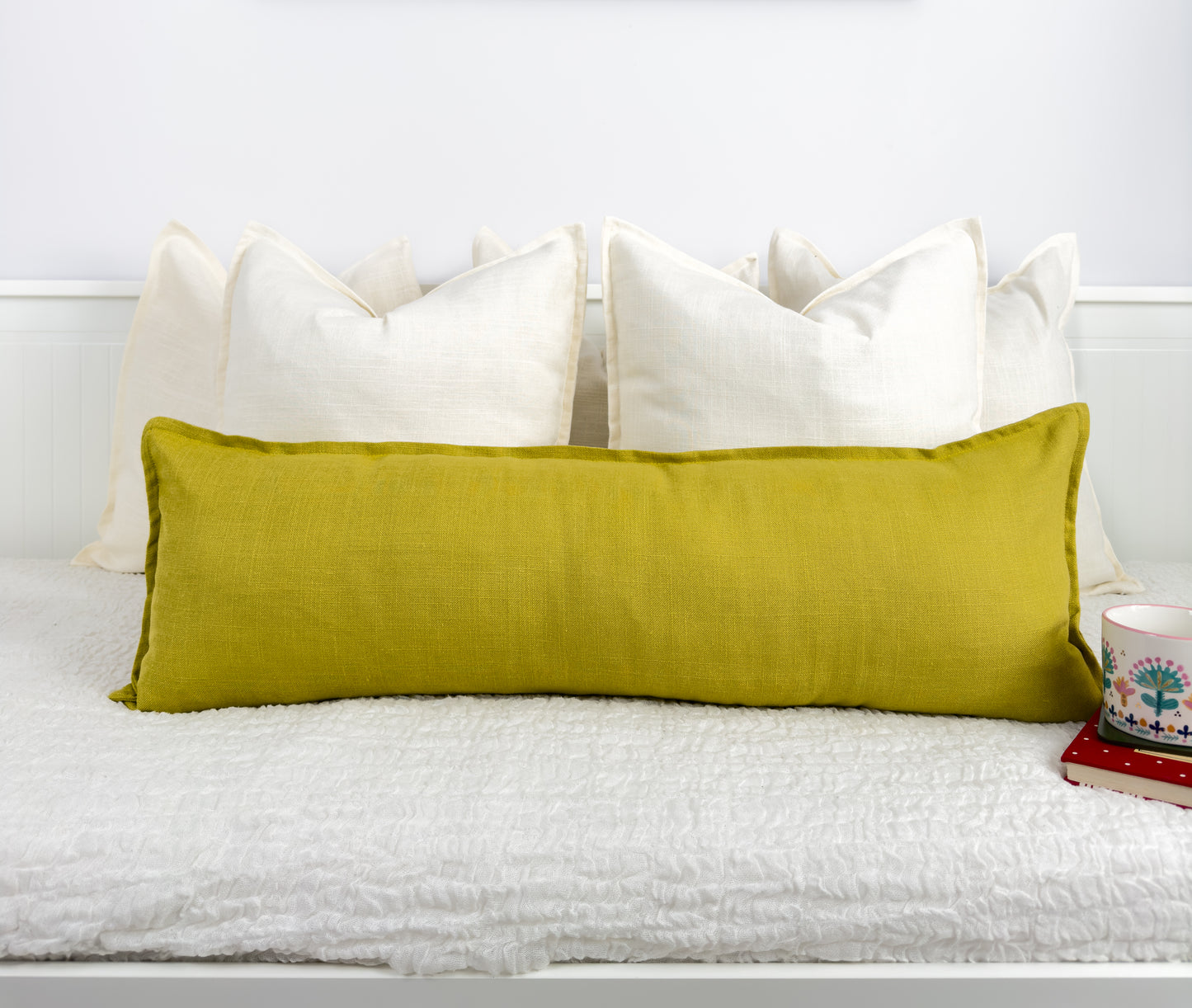Natural Linen Mustard Cushion Covers
