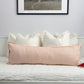 Dusty Pink Linen Lumbar Cushion Cover Extra Long Pillow Cover (All Sizes)