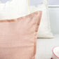 Dusty Pink Linen Lumbar Cushion Cover Extra Long Pillow Cover (All Sizes)