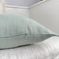 Linen Sage Green Lumbar Cushion Cover Mint Green Lumbar Pillow Cover (All Sizes)