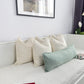 Linen Sage Green Lumbar Cushion Cover Mint Green Lumbar Pillow Cover (All Sizes)