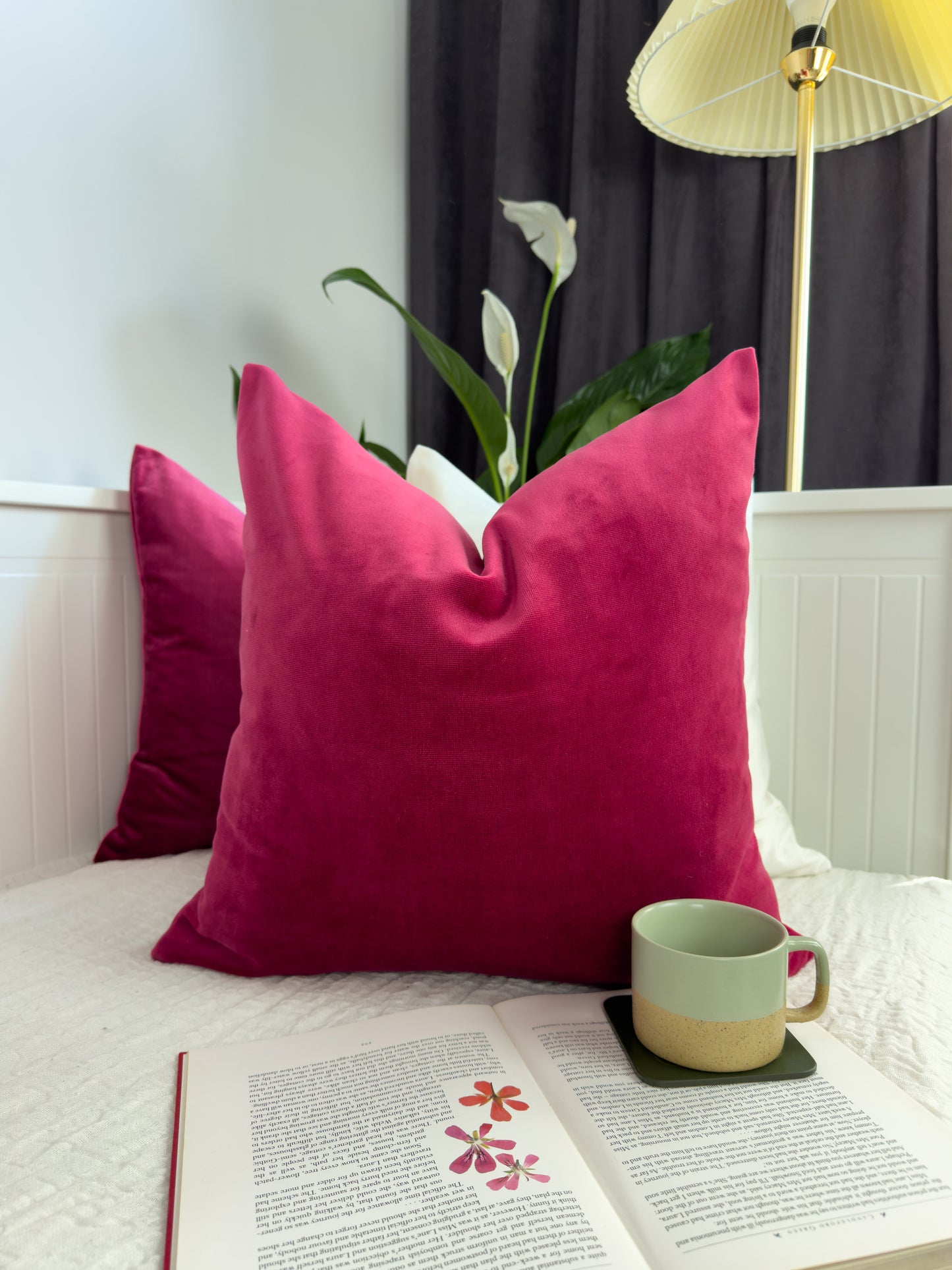 Luxury Velvet Rose Cushion Cover, Rose Throw Pillow Covers (All Sizes)