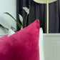 Luxury Velvet Rose Cushion Cover, Rose Throw Pillow Covers (All Sizes)