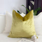 Velvet Shiny Gold Cushion Cover Decorative Yellow Sofa Cushion Soft Cotton Velvet Throw Cushion for Couch or Bed