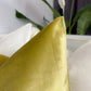 Velvet Shiny Gold Cushion Cover Decorative Yellow Sofa Cushion Soft Cotton Velvet Throw Cushion for Couch or Bed