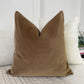 Velvet Taupe Cushion Cover (All Sizes)