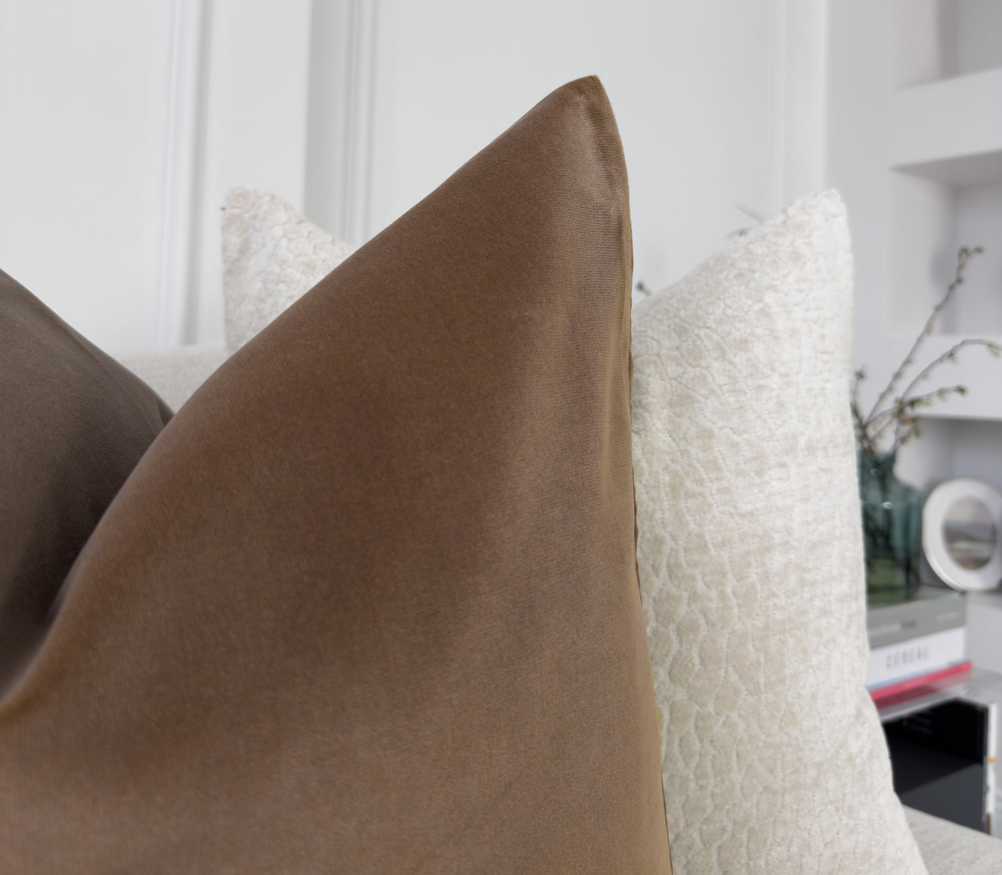 Velvet Taupe Cushion Cover (All Sizes)