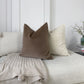 Handmade Velvet Taupe Cushion Cover (All Sizes)