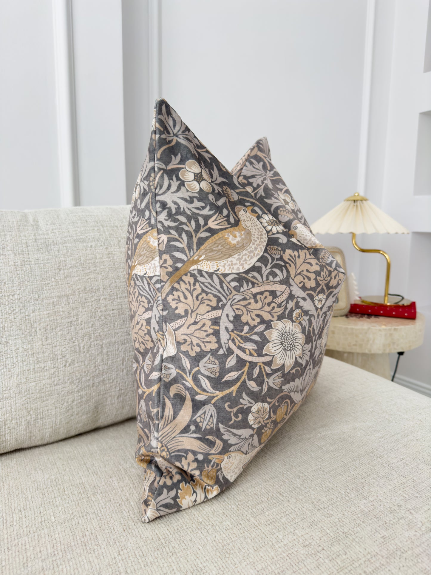 William Morris Strawberry Thief Cushion Cover  (All Sizes)