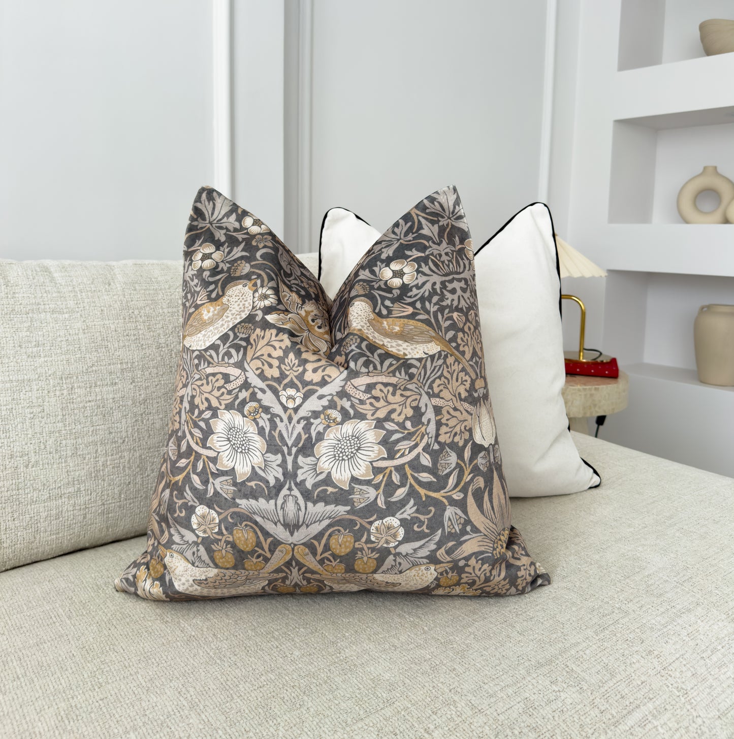 William Morris Strawberry Thief Cushion Cover  (All Sizes)