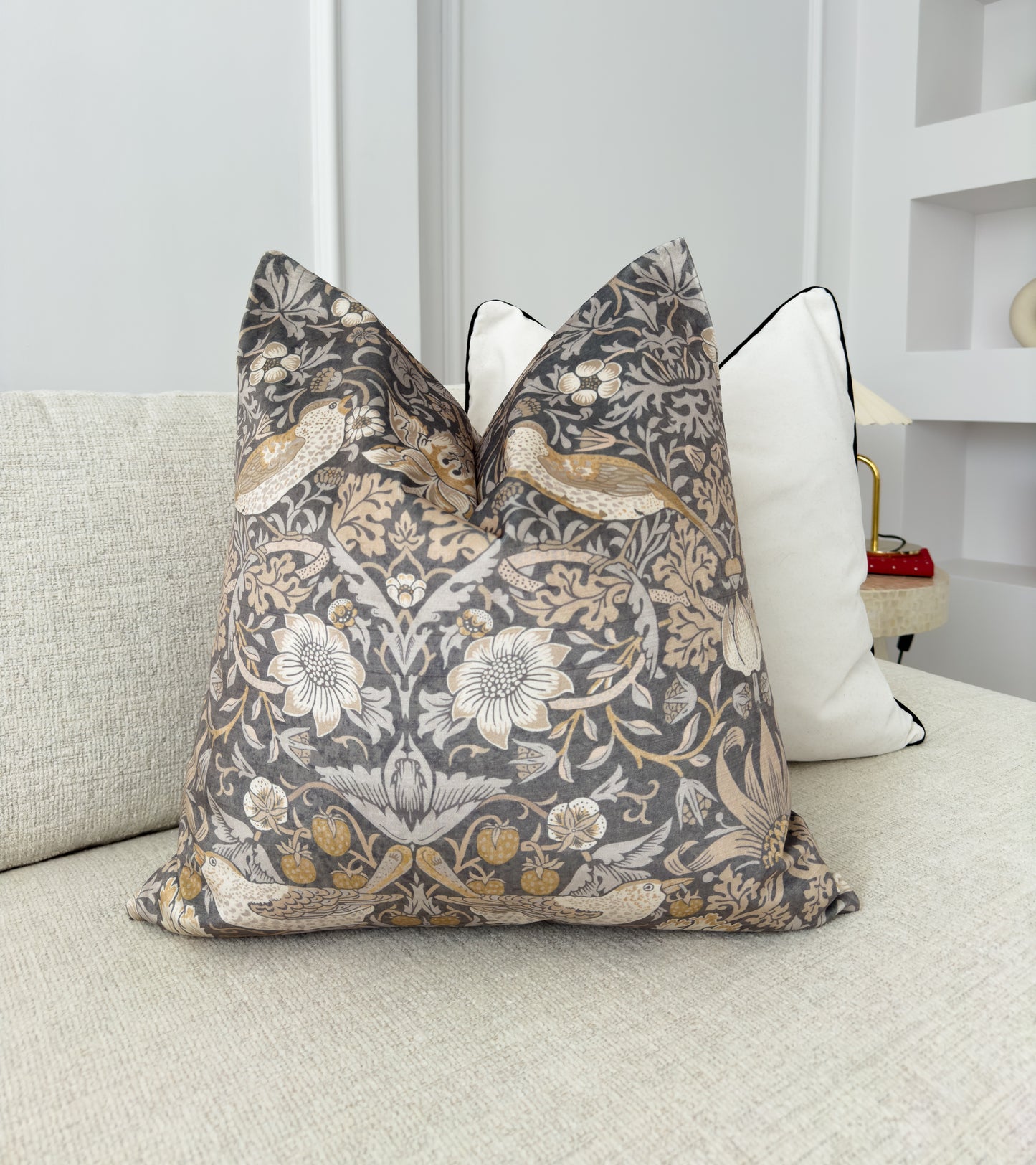 William Morris Strawberry Thief Cushion Cover  (All Sizes)